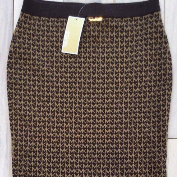 Michael Kors Women Skirt Small Pull on Warm Winter Stretch NWT - Picture 1 of 12